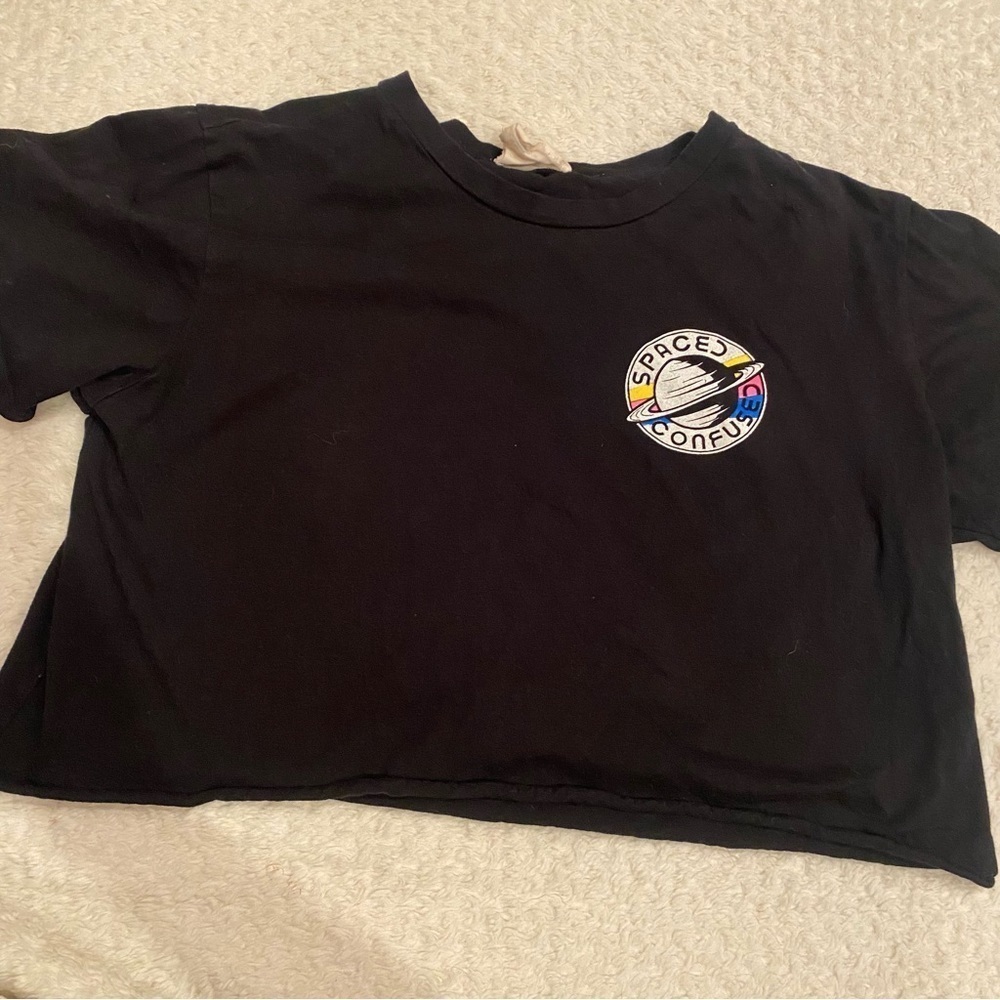 French pastry spaced and confused crop top